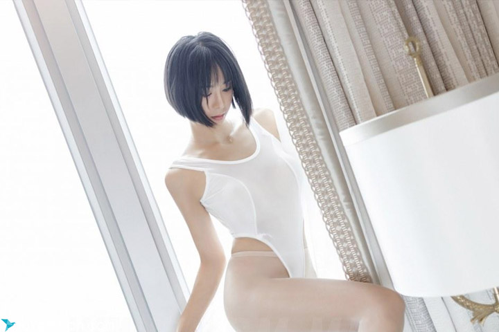 IMiss Vol.451 Wet bodysuit white summer Liu Yi Lei Sexy Private Photo