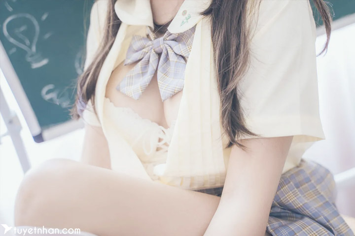 过期米线线喵－教室写真-japanese-girl-cosplay