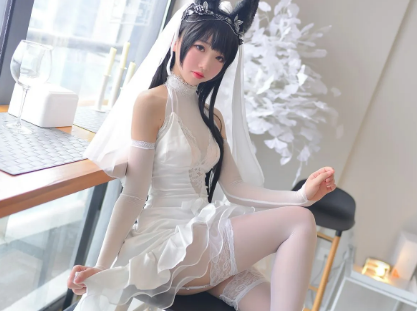 azur-lane-atago-white-雪琪-sama-japanese-girl-cosplay