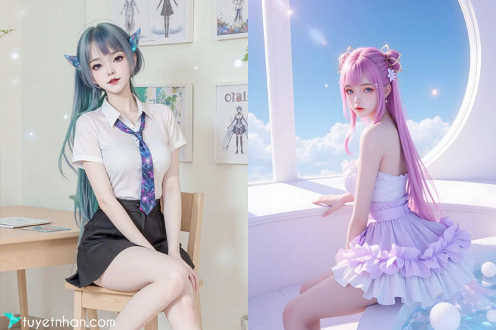 Mysterious woman’s Cosplay private photo at night