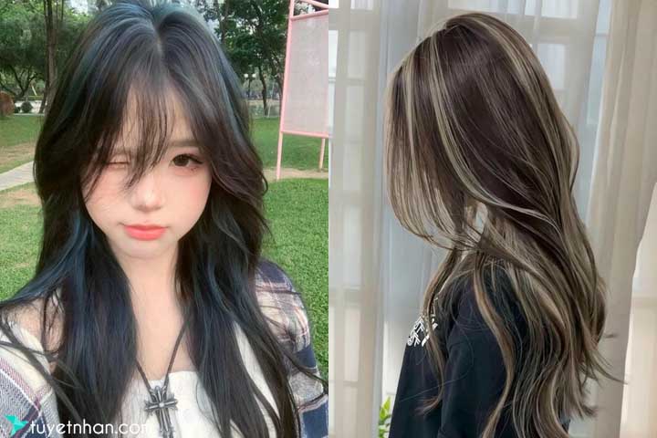 Tóc nhuộm highlight ♥ Một số mẫu cá tính dành cho bạn gái
