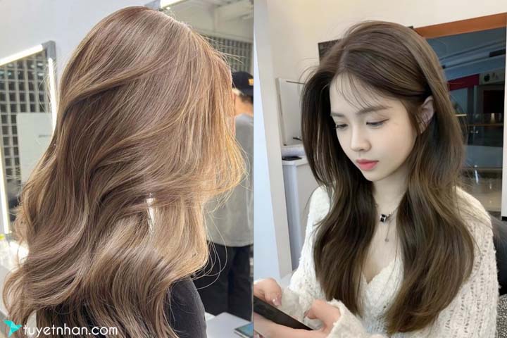 Kiểu tóc nâu trà sữa ♥ Giúp các bạn nữ genZ thêm nổi bật