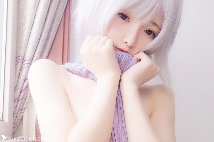 一小央泽-no-025-sweater-beautiful-and-cute-girl-cosplay